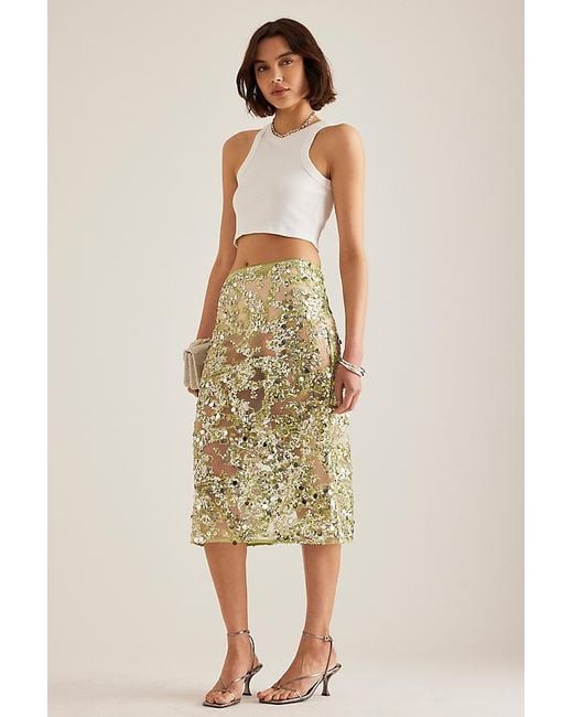 Baum und Pferdgarten Natural Shania Sequin Pencil Skirt
