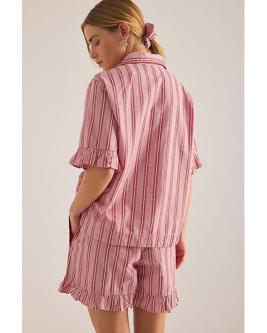 TBCo Pink Stripe Short Pyjama Set