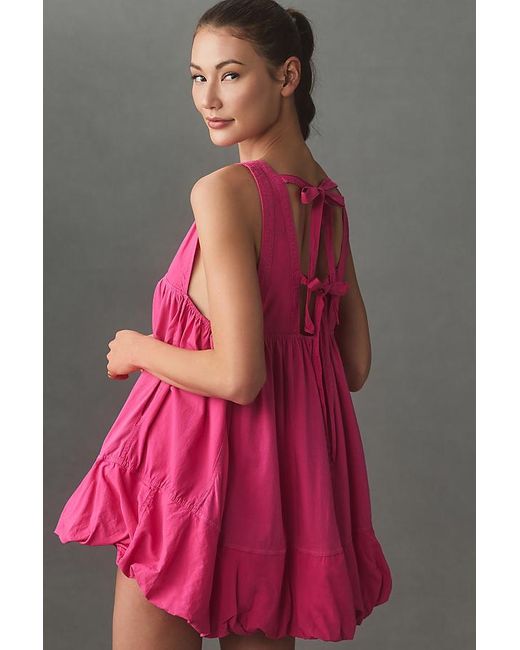 Daily Practice by Anthropologie Pink Bubble Mini Dress