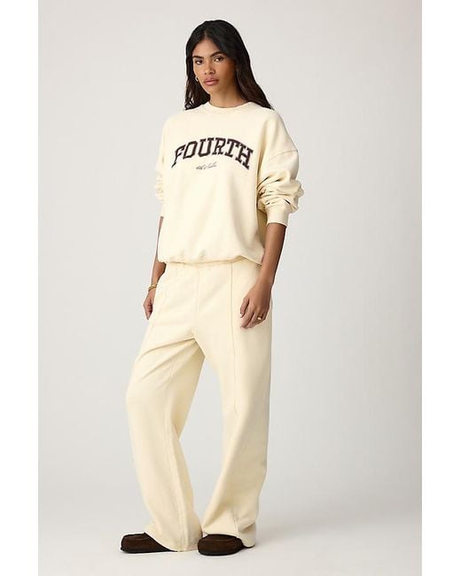 4th & Reckless Natural Fergie Pintuck Wide-Leg Joggers