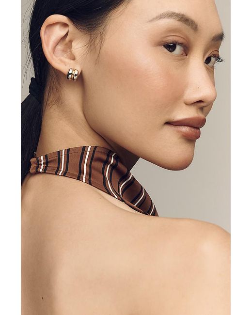 Maeve Brown Satin Halter Tank Top