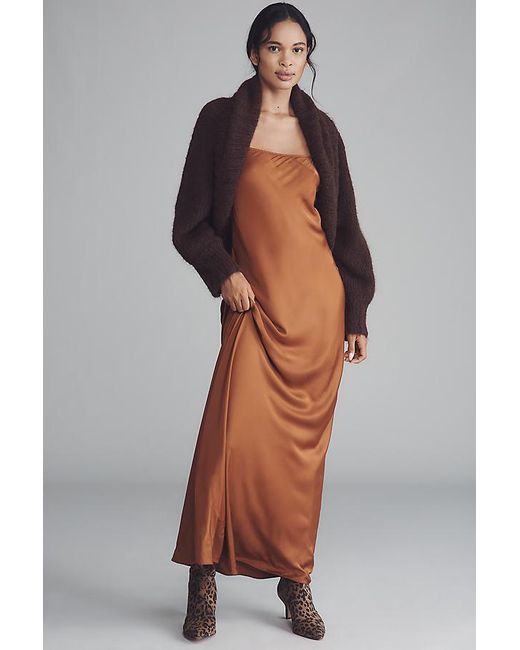 Mare Mare Brown Cropped Shrug