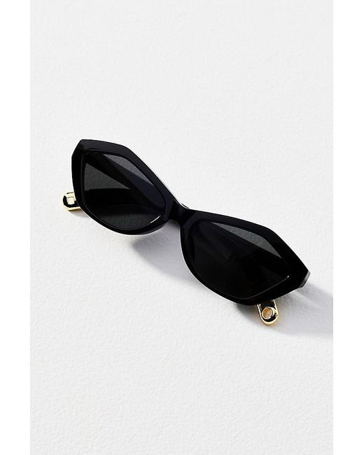 I-SEA Black Geometric Cat-Eye Sunglasses