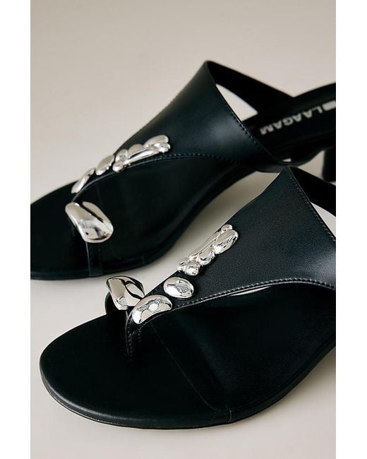 laagam Black Melati Heeled Sandals