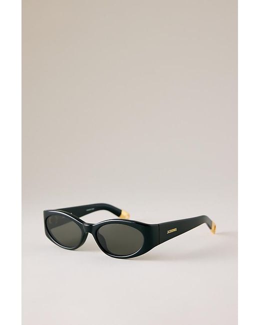Jacquemus Black Ovalo Sunglasses