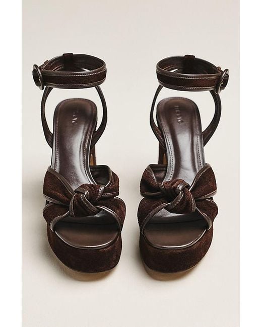 Maeve Black Platform Knot Heels