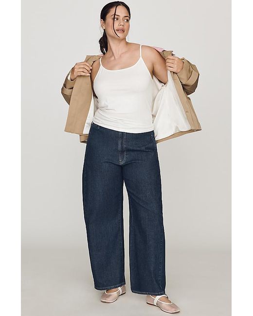 By Anthropologie White Surrey '90S Strappy Scoop Tank Top