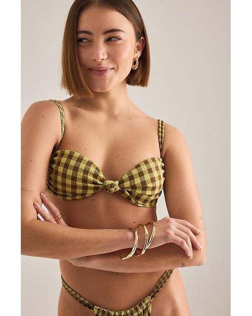 Wild Lovers Green Cabana Bikini Top