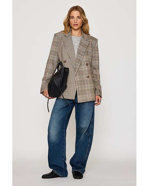 Maeve Gray Multi-Print Blazer