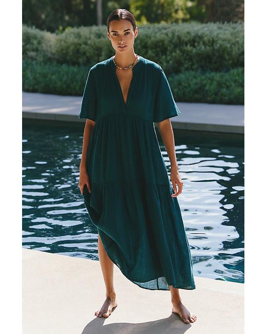 Celandine Green The Kallie Flowy Maxi Dress By