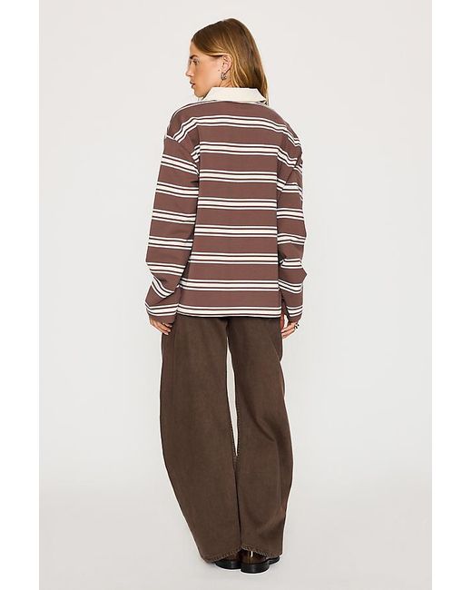 4th & Reckless Brown Asta Rugby Top