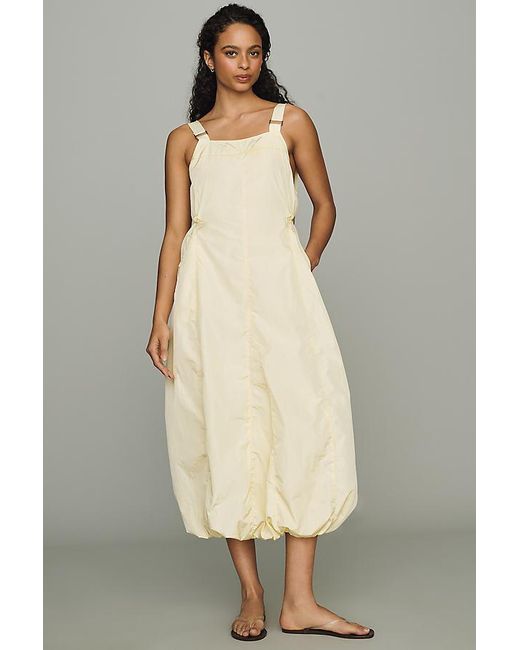 Daily Practice Natural Bubble-Hem Midi Dress
