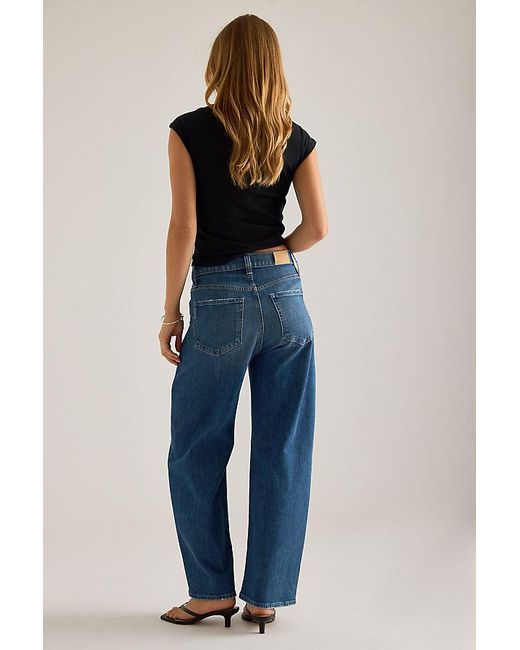 PAIGE Blue Ariella Ankle Barrel Jeans