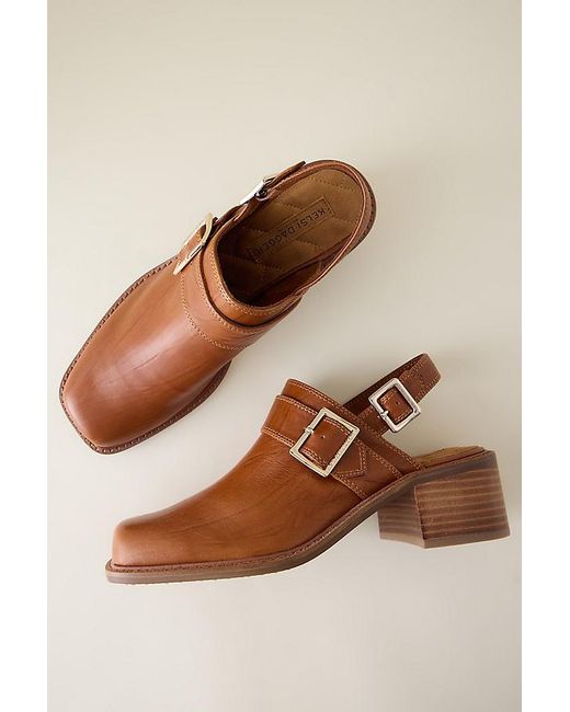 Kelsi Dagger Brooklyn Brown Glory Slingback Clogs