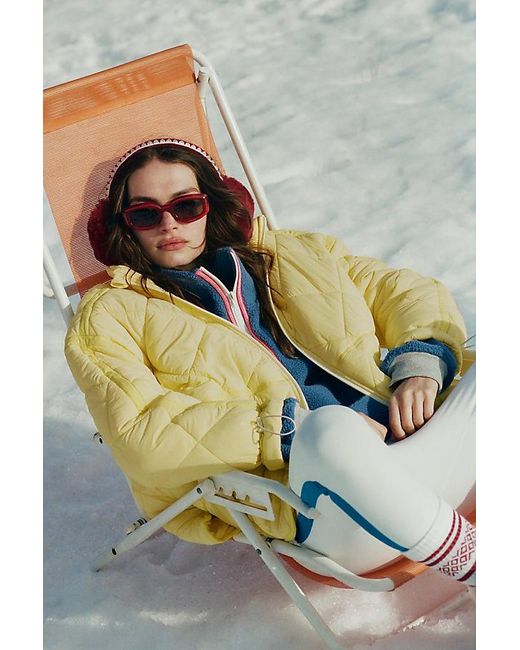 Daily Practice Yellow Quilted Puffer Jacket