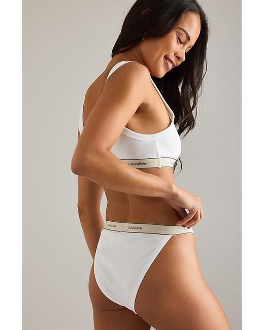 Calvin Klein Brown Heritage Tanga Knickers