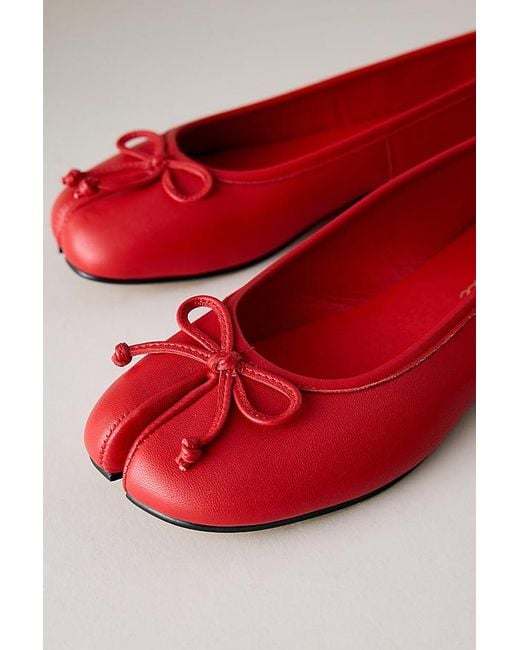 Matisse Red Mason Split-Toe Ballet Flats