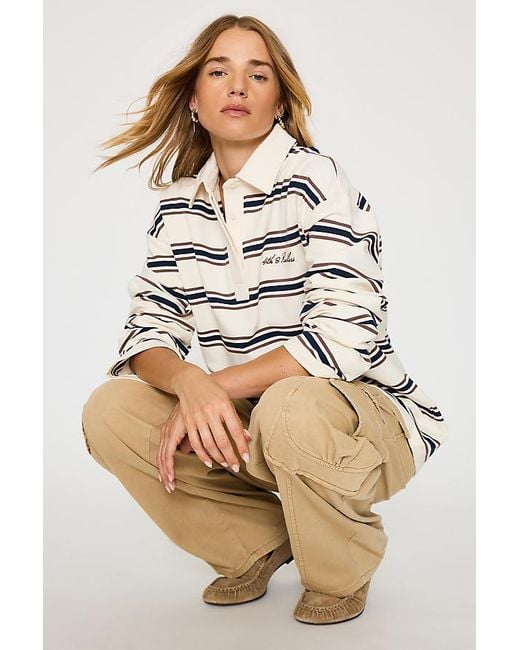 4th & Reckless Natural Asta Rugby Top