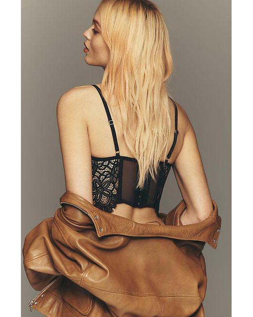 By Anthropologie Green The Giselle Lace Bustier