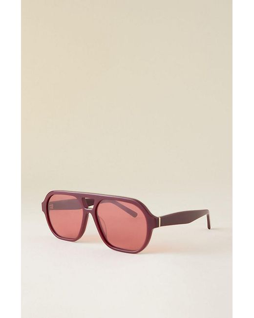 By Anthropologie Pink Classic Aviator Sunglasses