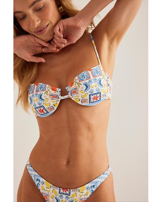 Away That Day Blue Aruba Underwire Bikini Top