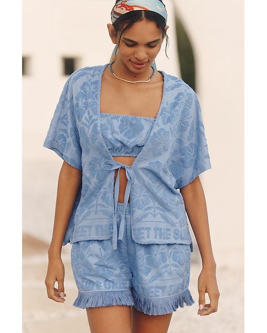 Celandine Blue Terry Jacket