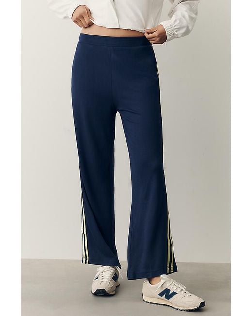 Daily Practice Blue Sport Stripe Track Pants