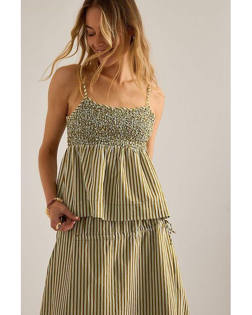 Damson Madder Green Dina Stripe Cami Top