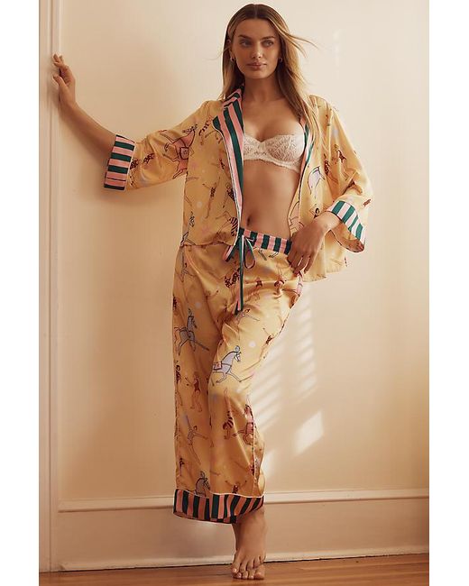 Karen Mabon Natural Swing-Sleeve Carousel Pyjama Set