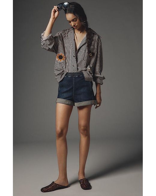 Pilcro Gray The Izzie Relaxed Pull-On Shorts By