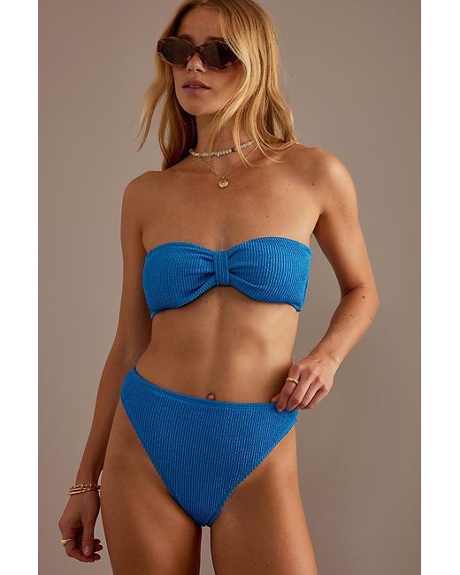 4th & Reckless Blue Capri Bandeau Bikini Top