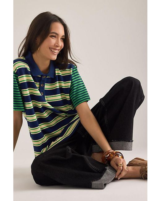Damson Madder Green Zia Rugby Shirt