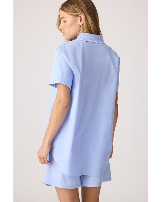 It's 9pm Blue Sia Cotton Short Pyjama Set