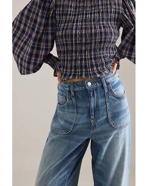 Pilcro Blue The Jenna Mid-Rise Relaxed Jeans By