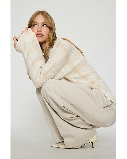 Barbour Natural Delilah Funnel-Neck Wool Jumper