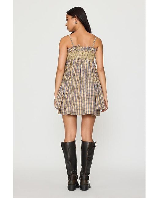 Damson Madder Brown Lilo Mini Swing Dress