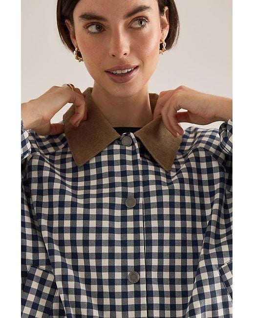 Barbour Natural Ovingham Gingham Casual Jacket