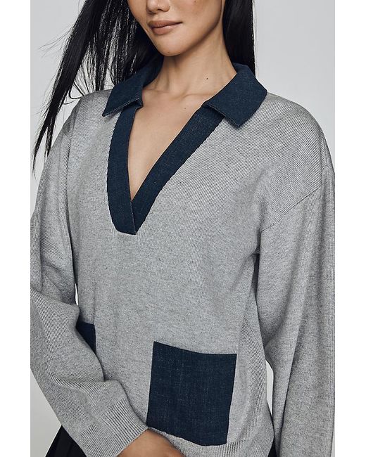Maeve Gray Collared Jumper