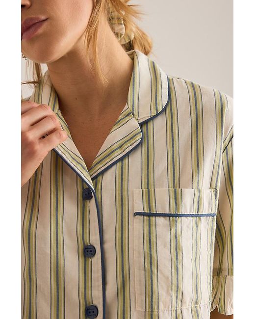 TBCo Natural Stripe Short Pyjama Set