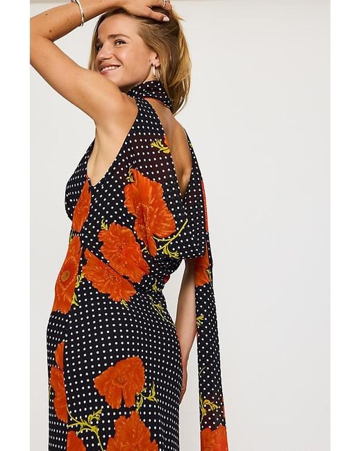 Never Fully Dressed Black Poppy Sophie Maxi Dress