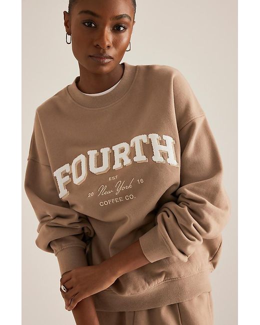 4th & Reckless Brown Capucine Oversized Sweatshirt
