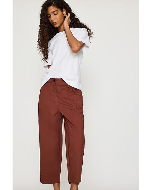 SELECTED Red Carmen Barrel Trousers