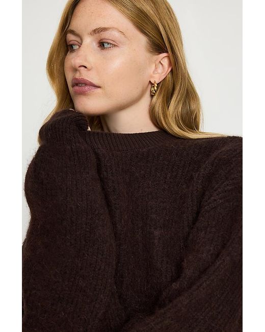 Barbour Brown Tanfield Wool-Blend Jumper
