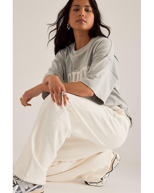 4th & Reckless Natural Fergie Pintuck Wide-Leg Joggers