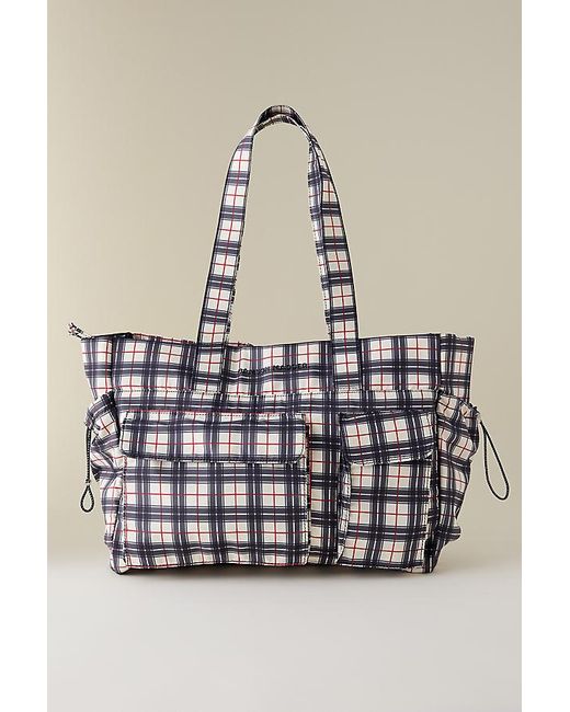 Damson Madder Yellow Eliza Check Tote Bag