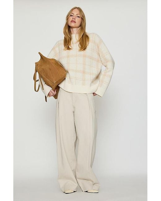 Barbour Natural Delilah Funnel-Neck Wool Jumper