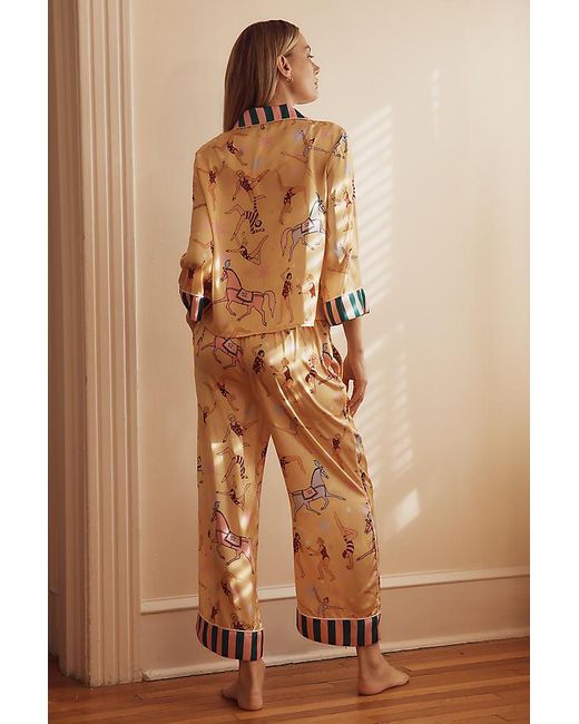Karen Mabon Natural Swing-Sleeve Carousel Pyjama Set