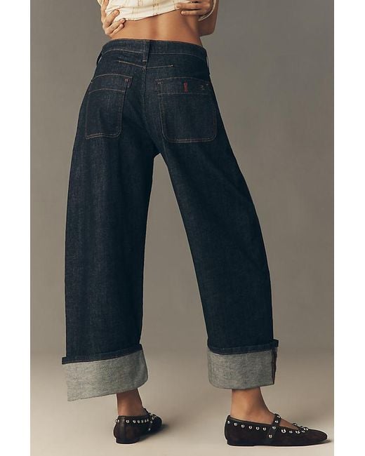 Pilcro Blue The Kayden Carpenter Barrel Jeans By