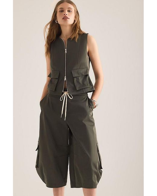 ALIGNE Green Rita Zip-Front Utility Vest