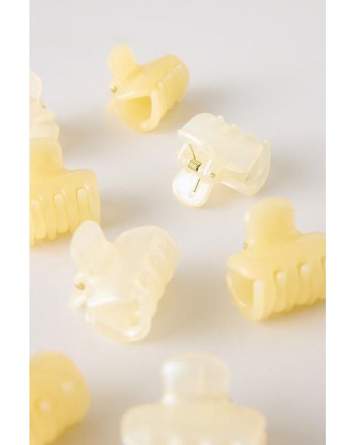 Kitsch Natural Mini Cloud Claw Clips, Set Of 8
